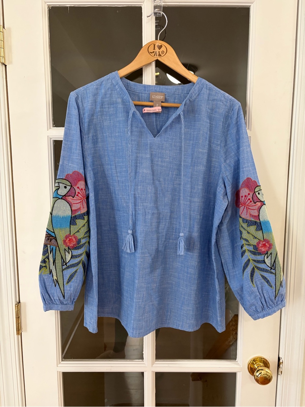 Chico’s Embroidery Blouse - Size 3/L-XL